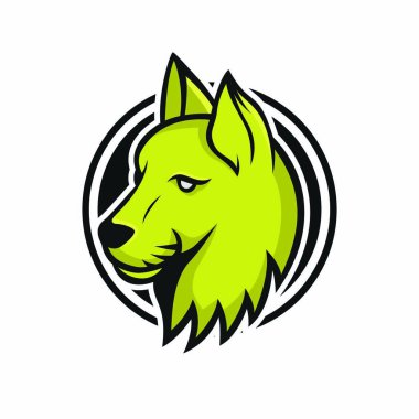 Kedi vektör maskot logo spor baş hayvan illüstrasyon amblemi izole