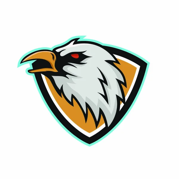 Logo Del Vector Del Águila Mascota Animal Logotipo Ilustración Emblema — Vector de stock