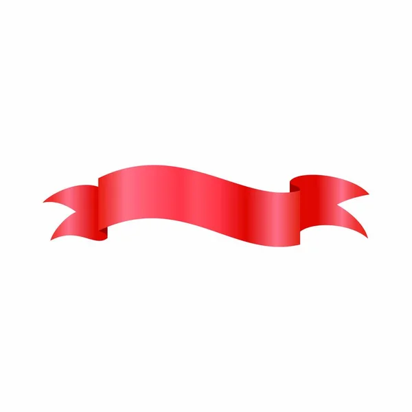 Ruban Vectoriel Décoration Conception Bannière Élément Illustration Emblème Isolé — Image vectorielle
