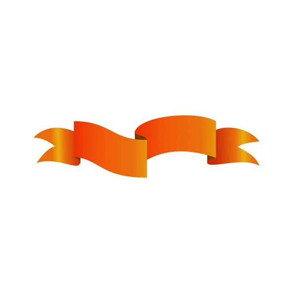 Стрічка Векторна Прикраса Дизайн Банер Елемент Ілюстрація Емблема Ізольовані — стоковий вектор
