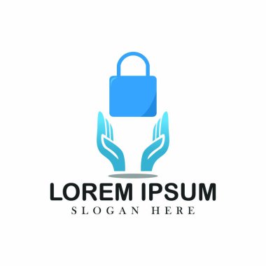 Kilit Logo vektör tasarım kavramı illüstrasyon amblemi izole