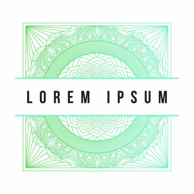 Mandala doku soyut dekorasyon arka plan süsleme öğesi lüks ramazan illüstrasyon amblemi izole