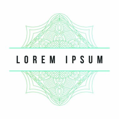 Mandala doku soyut dekorasyon arka plan süsleme öğesi lüks ramazan illüstrasyon amblemi izole