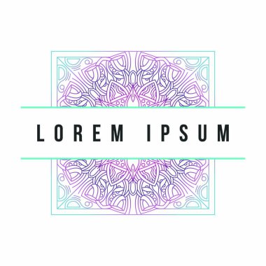 Mandala doku soyut dekorasyon arka plan süsleme öğesi lüks ramazan illüstrasyon amblemi izole