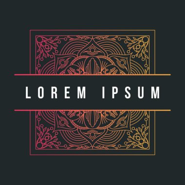 Mandala doku soyut dekorasyon arka plan süsleme öğesi lüks ramazan illüstrasyon amblemi izole