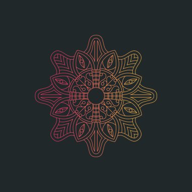 Mandala doku soyut dekorasyon arka plan süsleme öğesi lüks ramazan illüstrasyon amblemi izole