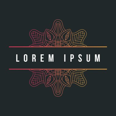 Mandala doku soyut dekorasyon arka plan süsleme öğesi lüks ramazan illüstrasyon amblemi izole