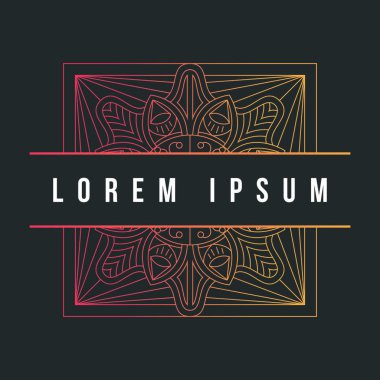 Mandala doku soyut dekorasyon arka plan süsleme öğesi lüks ramazan illüstrasyon amblemi izole