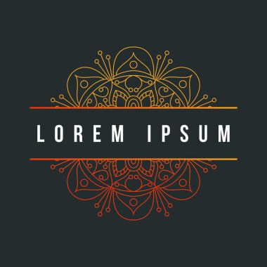 Mandala doku soyut dekorasyon arka plan süsleme öğesi lüks ramazan illüstrasyon amblemi izole