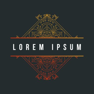 Mandala doku soyut dekorasyon arka plan süsleme öğesi lüks ramazan illüstrasyon amblemi izole