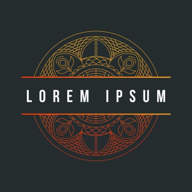 Mandala doku soyut dekorasyon arka plan süsleme öğesi lüks ramazan illüstrasyon amblemi izole