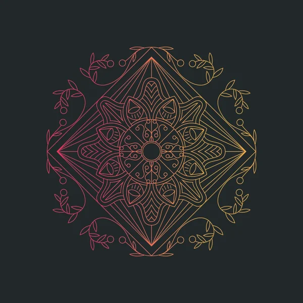 Mandala Texture Abstract Decoration Background Ornament Element Luxury Ramadhan Illustration — Stock Vector