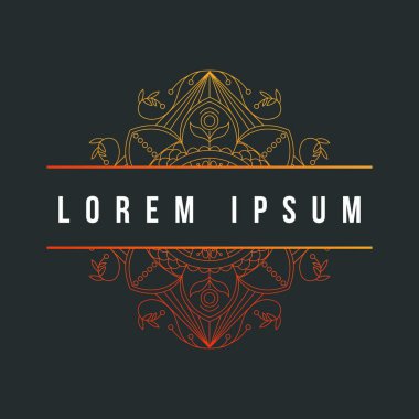 Mandala doku soyut dekorasyon arka plan süsleme öğesi lüks ramazan illüstrasyon amblemi izole