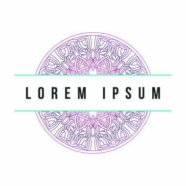 Mandala doku soyut dekorasyon arka plan süsleme öğesi lüks ramazan illüstrasyon amblemi izole