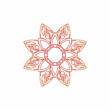 Mandala doku soyut dekorasyon arka plan süsleme öğesi lüks ramazan illüstrasyon amblemi izole