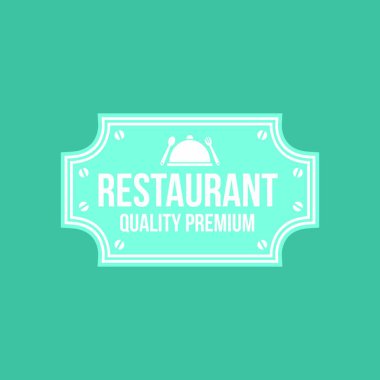 Sembol illüstrasyon amblemi izole modern konsept Restoran logo vintage simgeler vektör