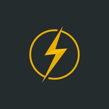 Flash Logo vektör genel logo tipi izole amblem