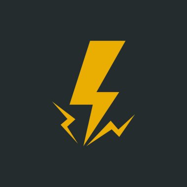 Flash Logo vektör genel logo tipi izole amblem