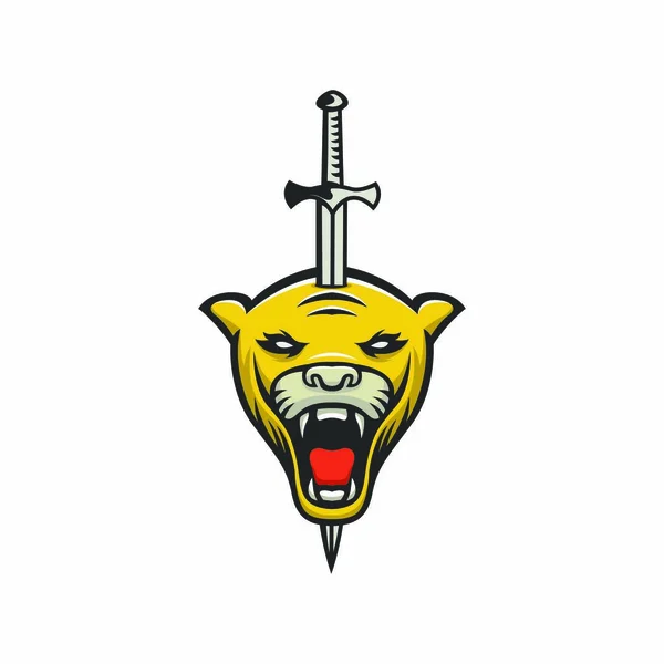 Logotipo Mascota Logo Diseño Ilustración Deporte Aislado Emblema — Foto de Stock