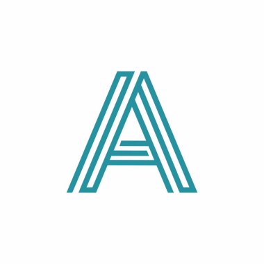 Mektup A Logo vektör tasarım amblem kimlik simge iş illüstrasyon
