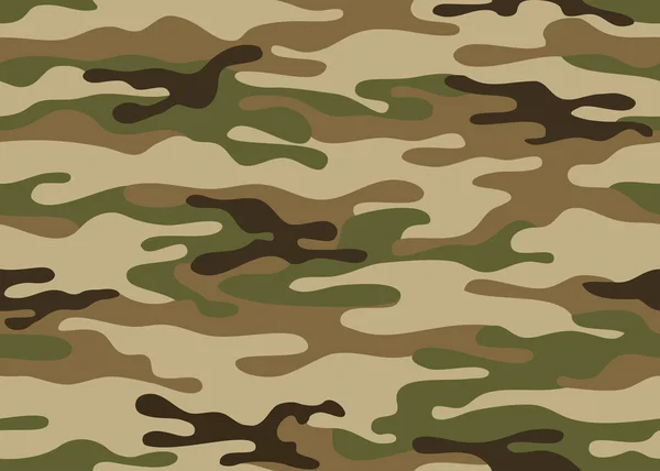 Textura Camuflagem Militar Repete Exército Sem Costura Caça Verde — Vetor de Stock