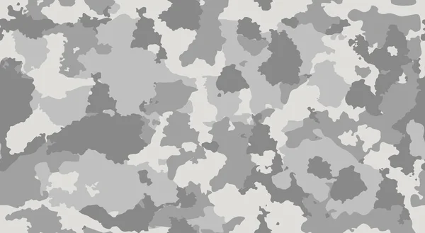Camouflage Gris Blanc Répète Sans Couture Camouflage Camouflage Impression Vêtements — Image vectorielle