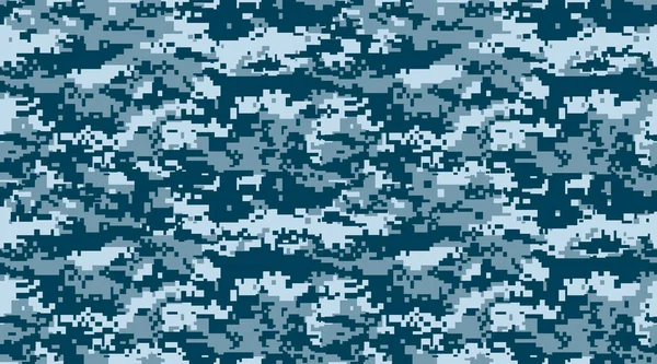 Texture Militaire Camouflage Répète Sans Couture Armée Bleu Chasse Illustrations De Stock Libres De Droits