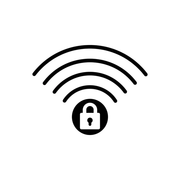 Wifi セキュリティのアイコン — ストックベクタ