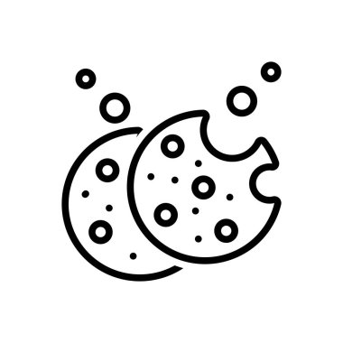 Tanımlama bilgileri için siyah çizgi simgesi