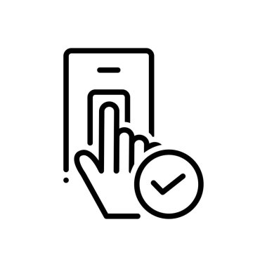 Kabul edilen siyah simgesi