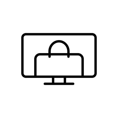 Creative için siyah çizgi simgesi