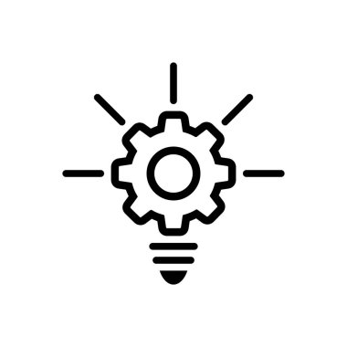 Yaratıcı simge siyah çizgi simgesini