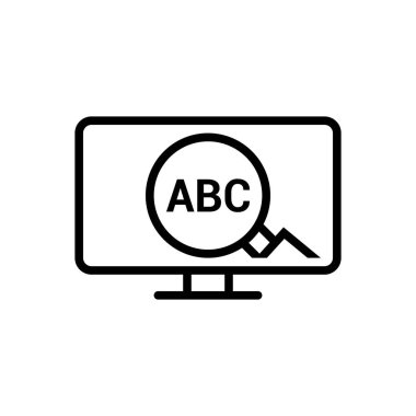 Creative için siyah çizgi simgesi