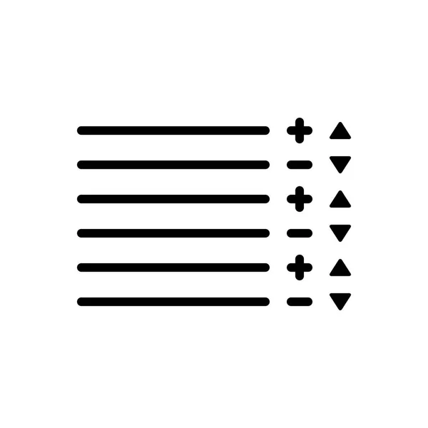 Zwarte Lijn Pictogram Voor Voorraad — Stockvector