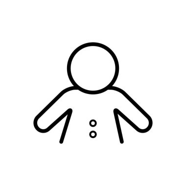 Bebek için siyah çizgi simgesi 