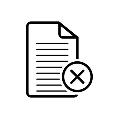 Siyah çizgi simgesini iptal anlaşma için