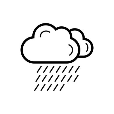 Siyah çizgi simgesi için hava