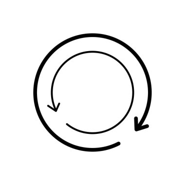  Siyah çizgi simgesini yeniden yükle  