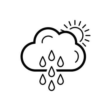  Siyah çizgi simgesi için hava