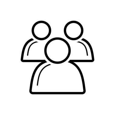  Takım siyah çizgi simgesini