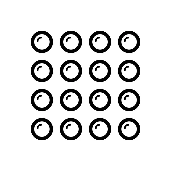 Schwarze Linie Symbol Für Kategorie — Stockvektor