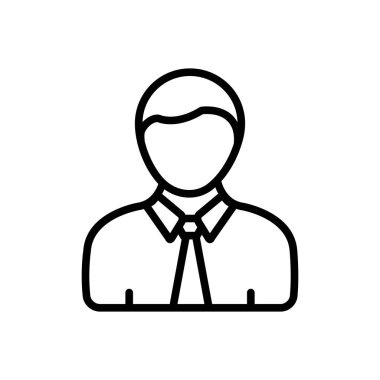  Oğlan siyah çizgi simgesini 