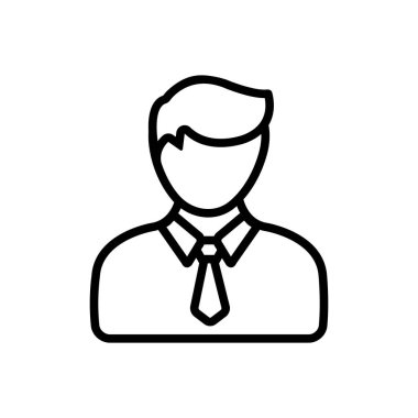  Müşteri için siyah çizgi simgesi 