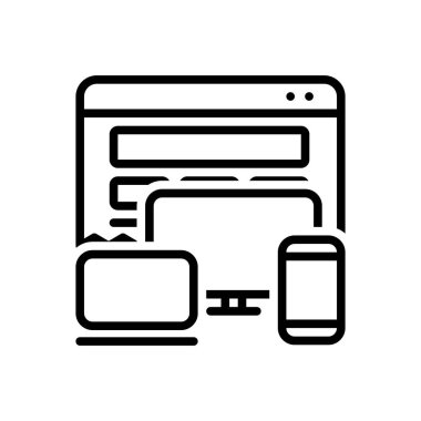 Adaptif siyah çizgi simgesini 