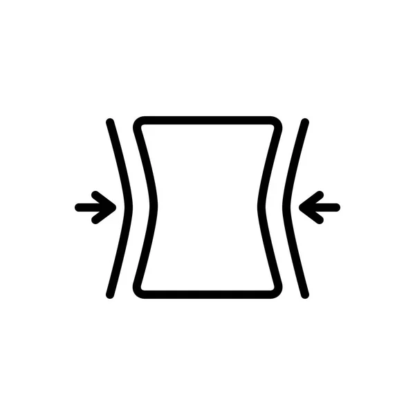 Schwarze Linie Symbol Für Passungen — Stockvektor