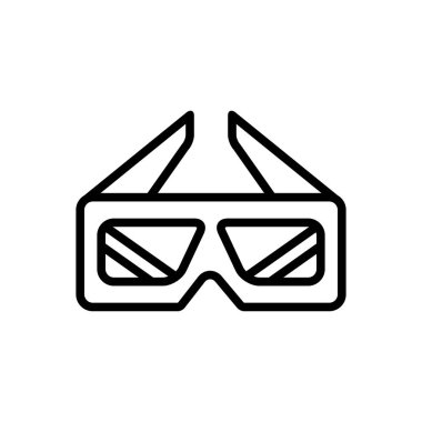 Threed siyah çizgi simgesini 