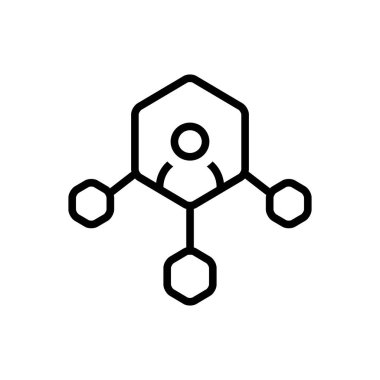 Ağ bağlantısı simgesini siyah çizgi