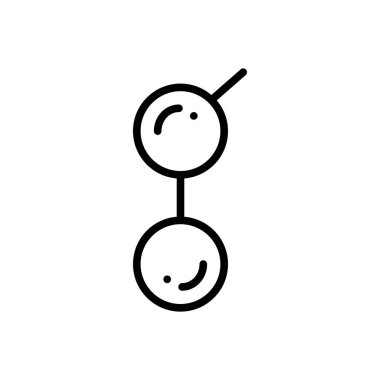 Golem madeni para için siyah çizgi simgesi 