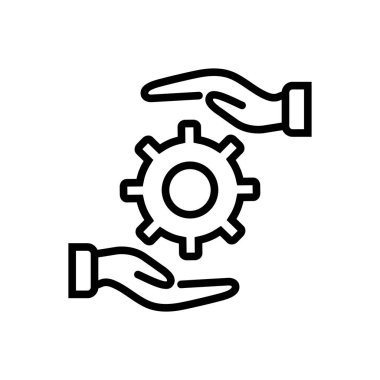 Pratik için siyah çizgi simgesi