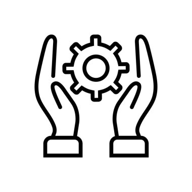 Pratik için siyah çizgi simgesi